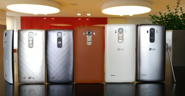 Links das G4c, in der Mitte das G4, rechts das G4 Stylus (Bild: LG)